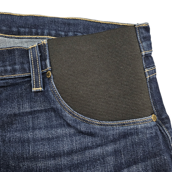 Paige Maternity Shorts Womens Size 32 Jimmy Jimmy Stretchy Denim Rolled Cuff - Picture 4 of 15